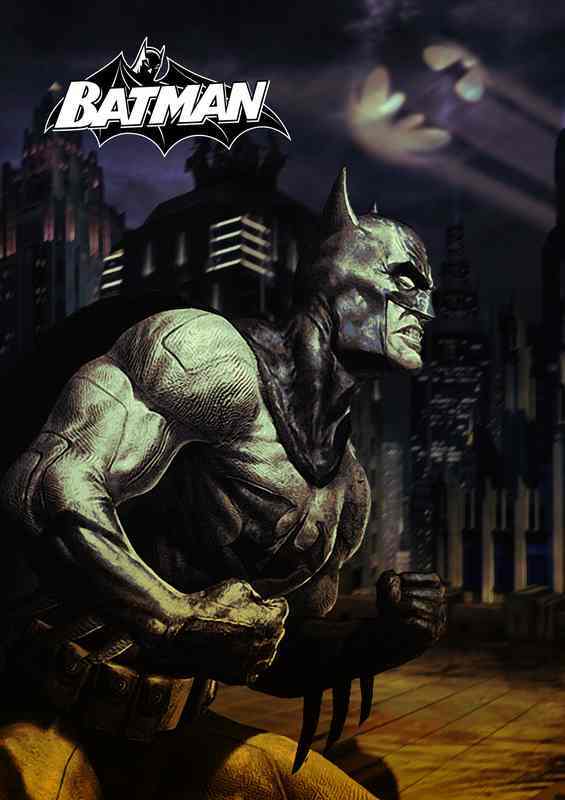 Batman in the night | Metal Poster