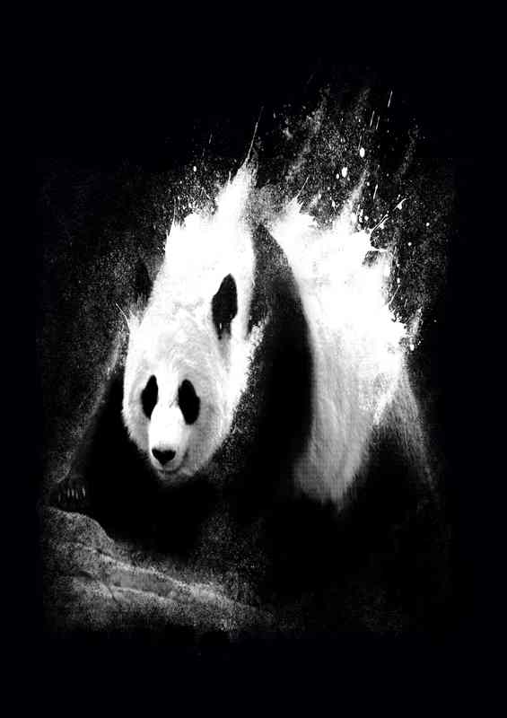 Milky panda | Metal Poster