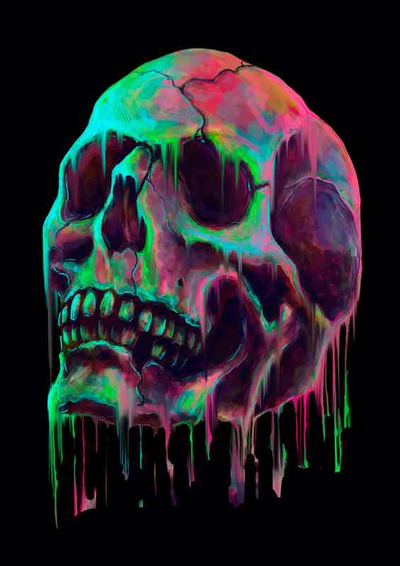 Skull Colour | Metal Poster