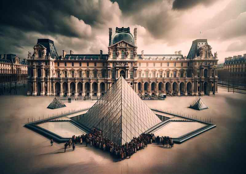 Louvre Museum France Art | Metal Poster