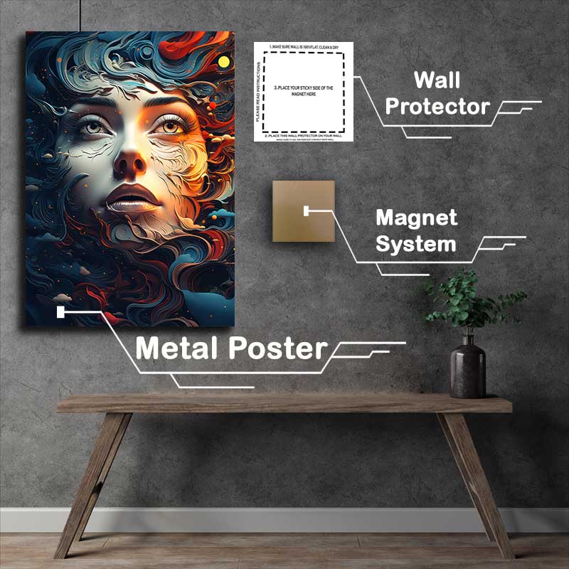 Buy Metal Poster : (Vibrant Visions The Power of Colors in Abstract Art)