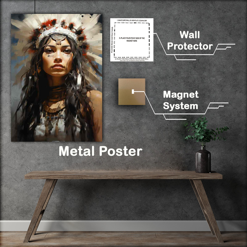 Buy Metal Poster : (Sacred Connections in Native Indian Traditions)