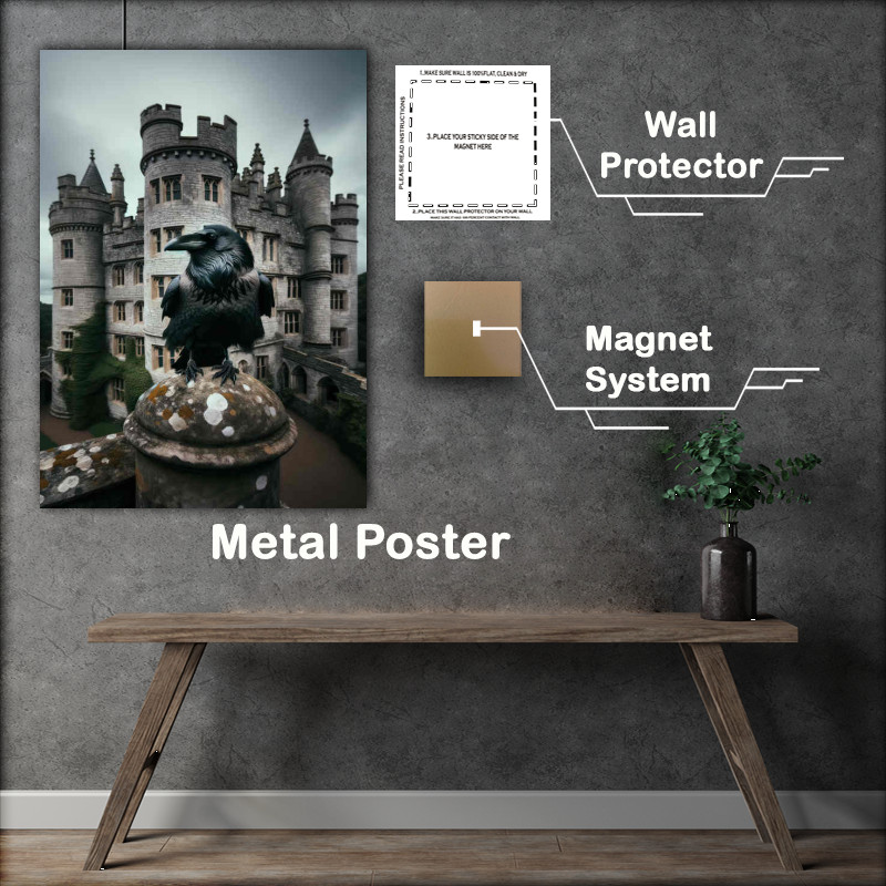 Buy Castle Turret Perch : (Ravens Castle Roost Metal Poster)