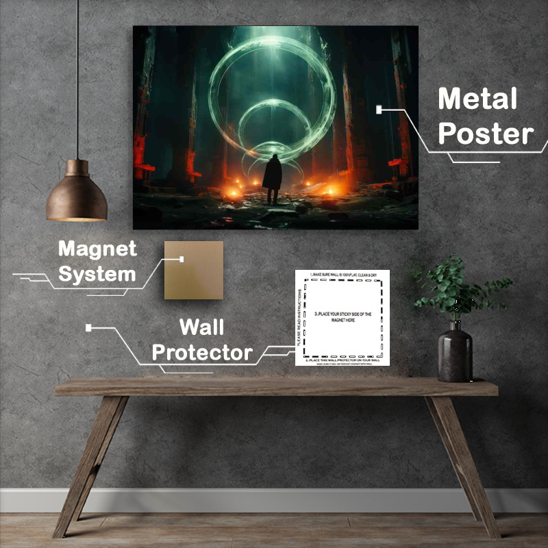 Buy Metal Poster : (Alien Worlds Imaginary Planet)