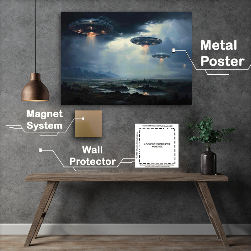 Buy Metal Poster : (Alien Intrigue Unidentified Flying Objects Explored)