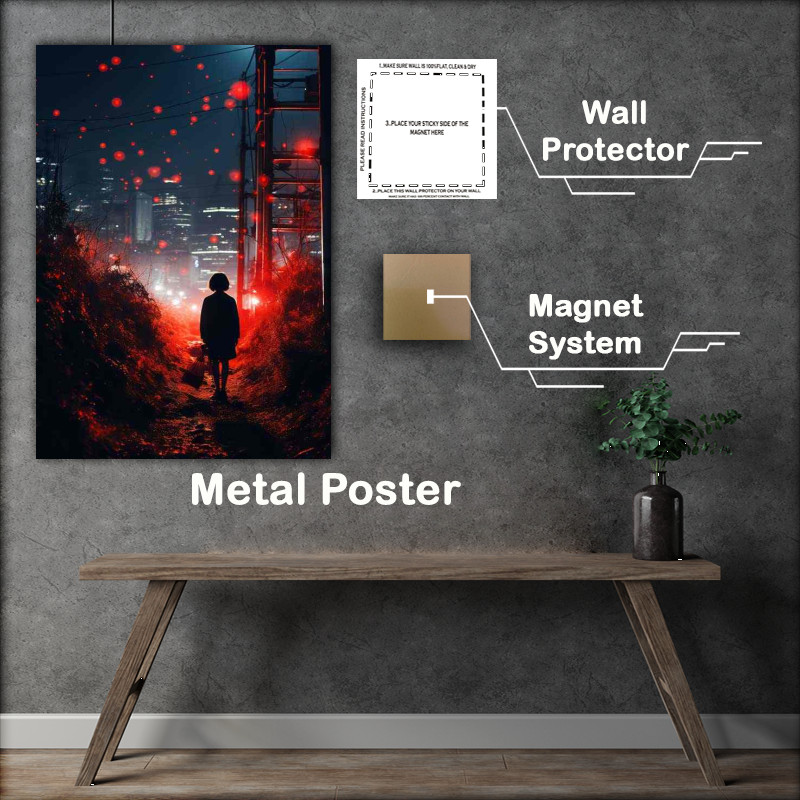 Buy Metal Poster : (Streets Alive and Captured A Visual Exploration)