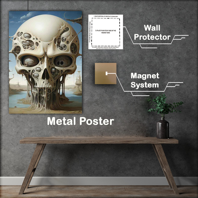 Buy Metal Poster : (Shades of the Spectral Death in Color surreal art)