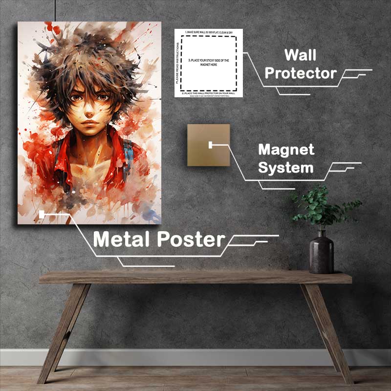 Buy Metal Poster : (Himura Kenshin Rurouni Kenshin style splash art)