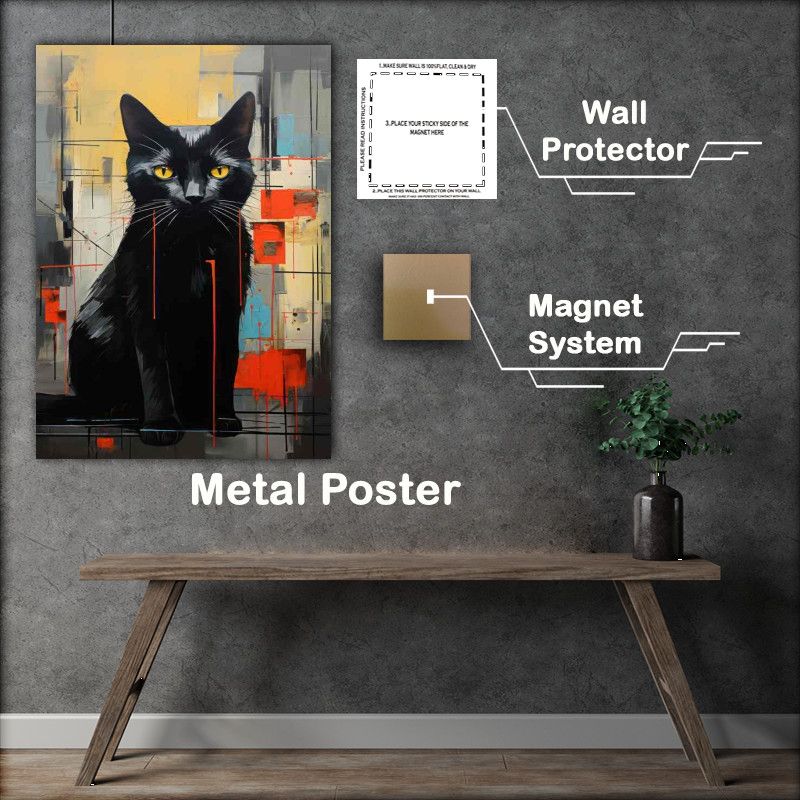 Buy Metal Poster : (Bold and Beautiful Colorful Cat Breeds at a Glance)