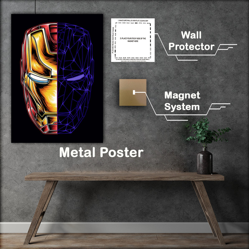 Buy : (Geo Ironman Metal Poster)