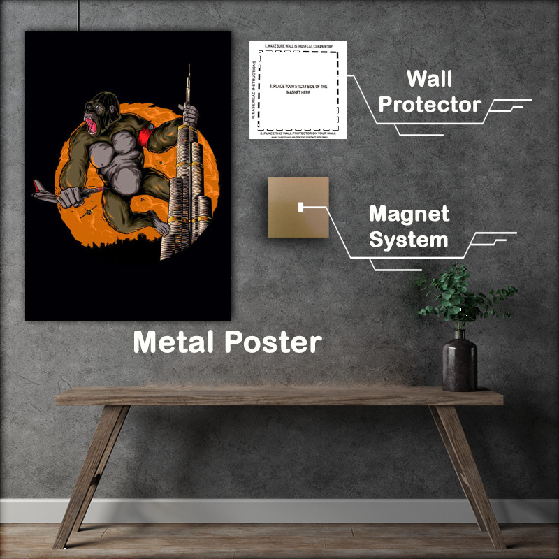 Buy Metal Poster - 45x60 cm : (Kong)