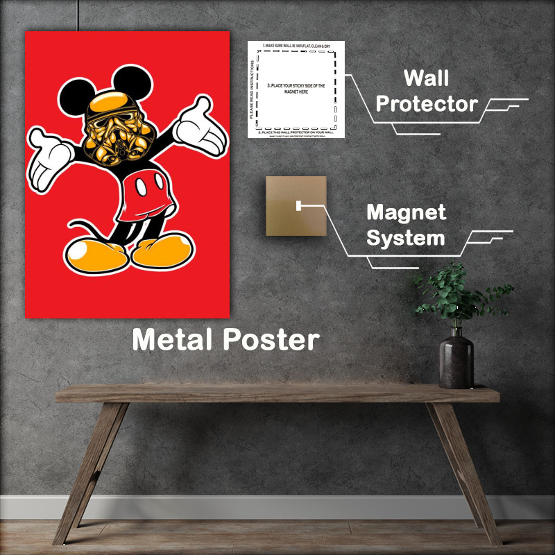 Buy Metal Poster : (Micky Vader Red)