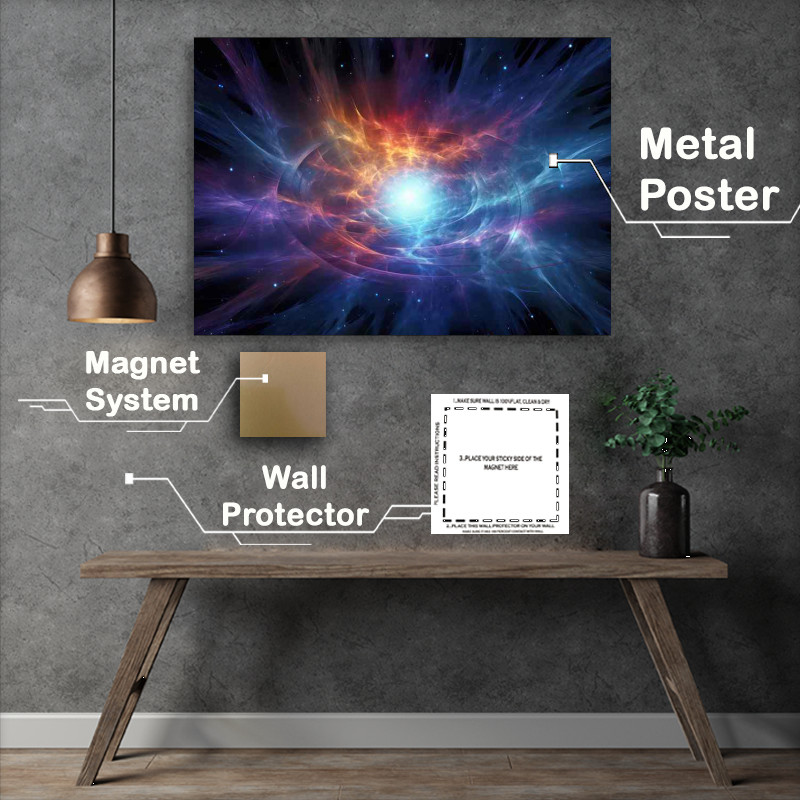 Buy : (Nebula Space Metal Poster)