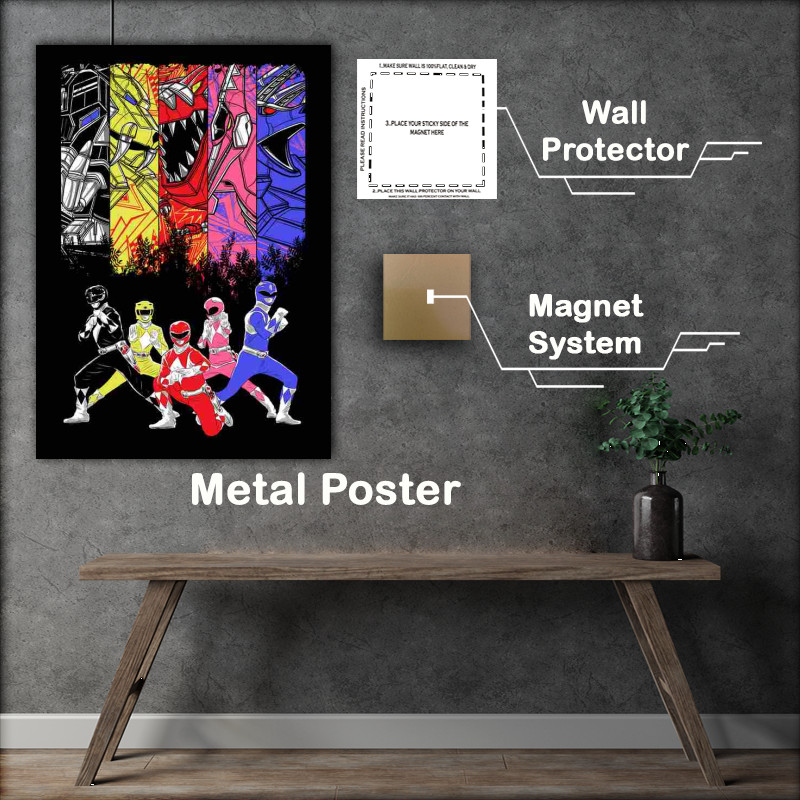 Buy : (Power Rangers Metal Poster)