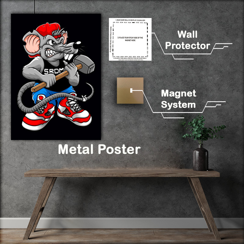 Buy : (Sewer Ratz Metal Poster)