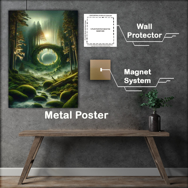 Buy Metal Poster : (Ancient Forest Gateway to Mysterious Worlds)