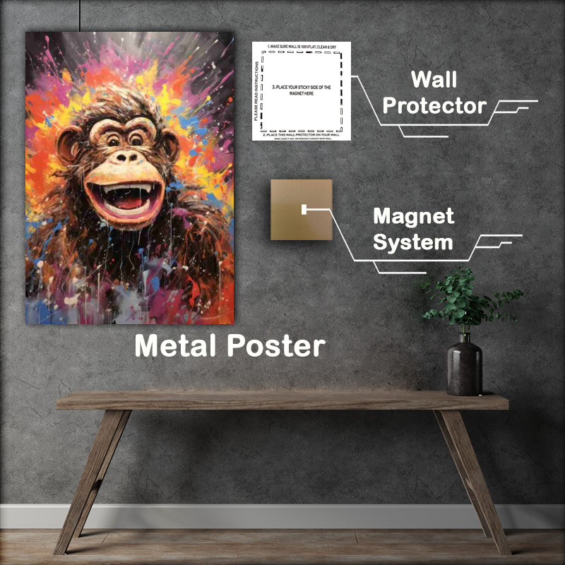 Buy Metal Poster : (Kong Very colourful)