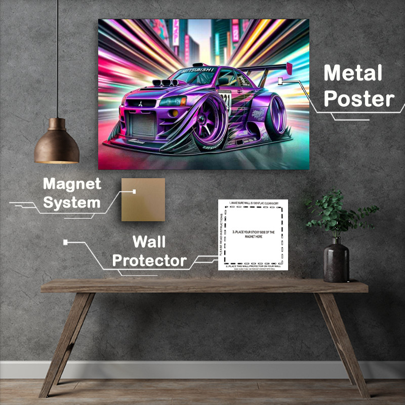 Buy : (Mitsubishi Street Racer Metal Poster)
