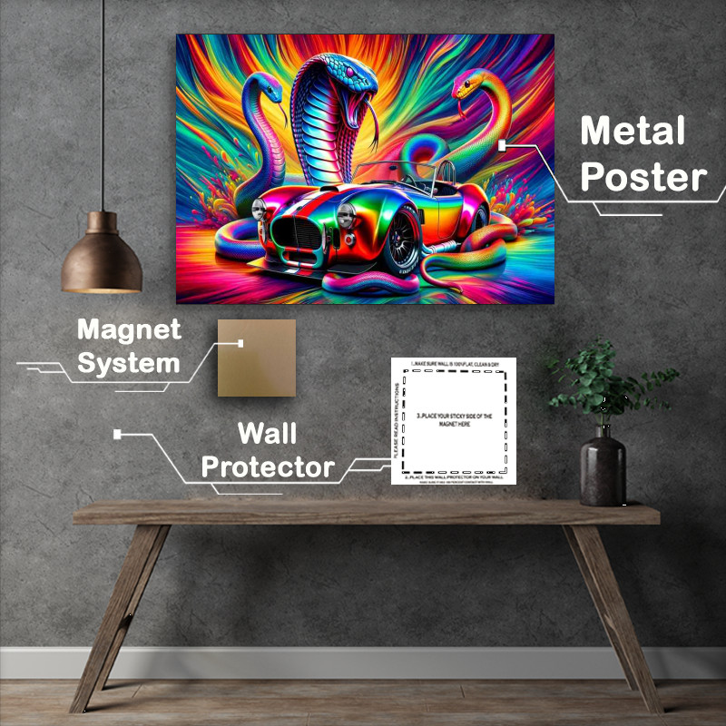 Buy Metal Poster : (Cobra Car & Serpent Display)