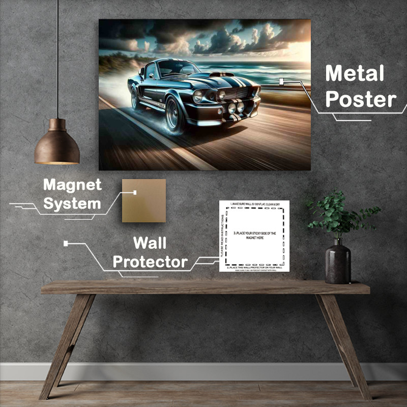 Buy Metal Poster : (Shelby Muscle Car Power a powerful and iconic Shelby)