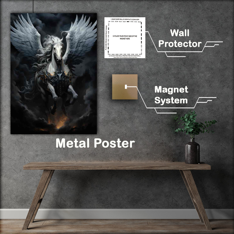 Buy Metal Poster : (Pegasus From Greek Mythology)