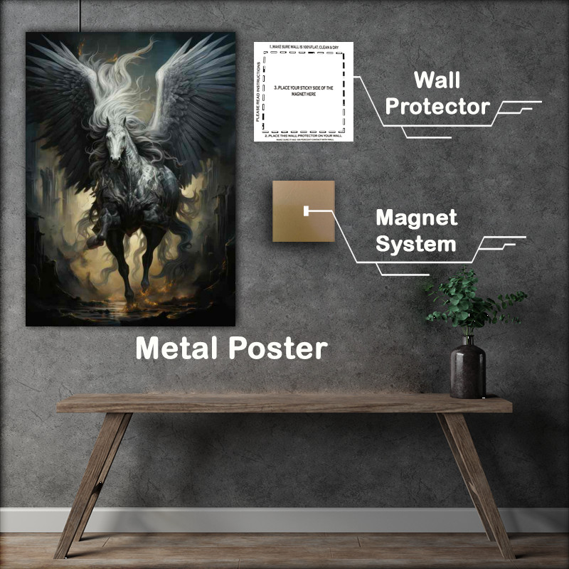 Buy Metal Poster : (Pegasus More than Just a Mythical Horse)