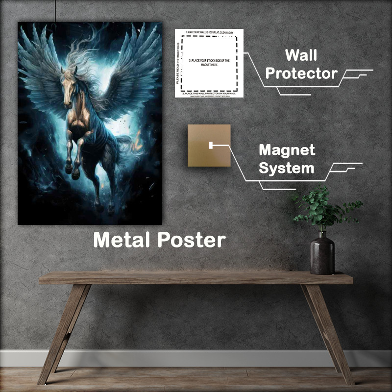 Buy Metal Poster : (Pegasus Tales Winged Horses)