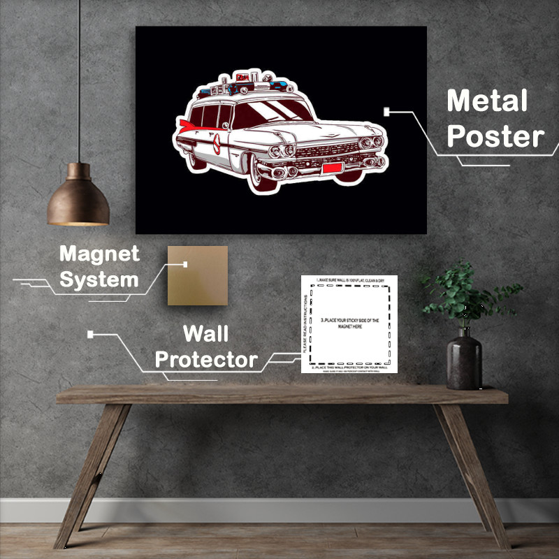 Buy : (Childhood Cars Ghostbusters Metal Poster)