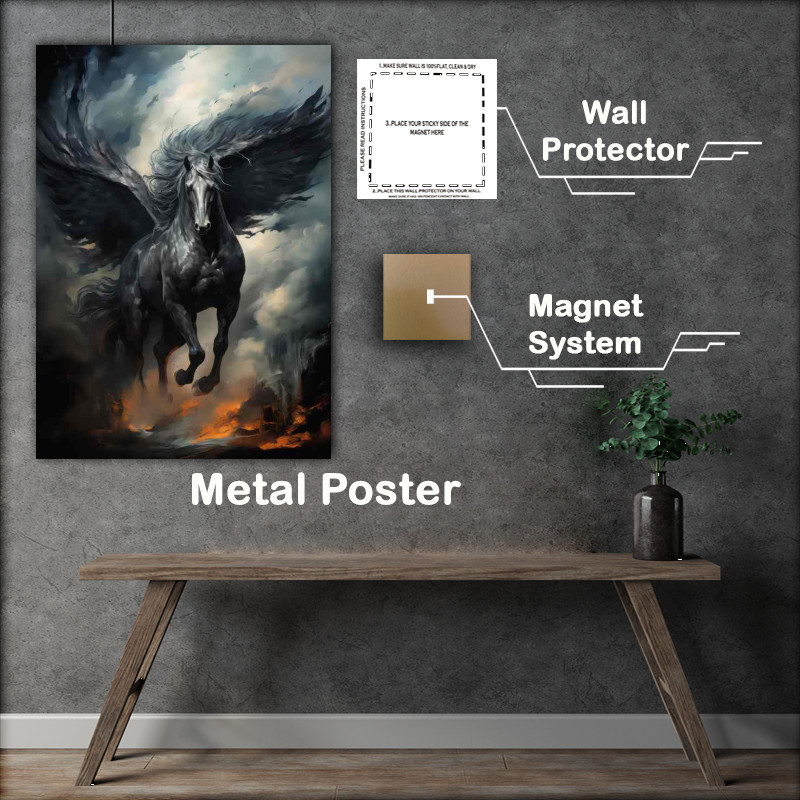 Buy Metal Poster : (Pegasus in Literature A Historical Overview)