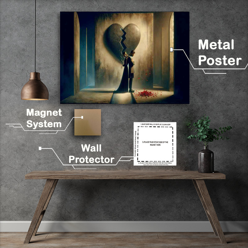 Buy Metal Poster : (Eternal Love Heartbreak Conceptual Artwork)