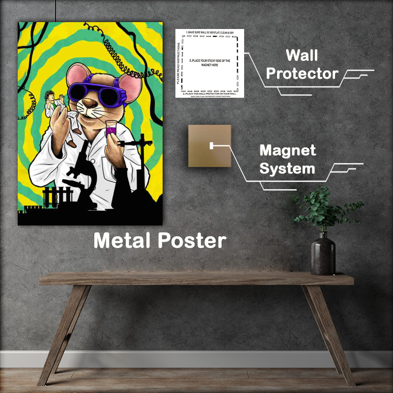 Buy : (Human Lab Rat Metal Poster)