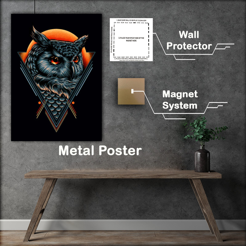 Buy : (I Am the Owl Metal Poster)
