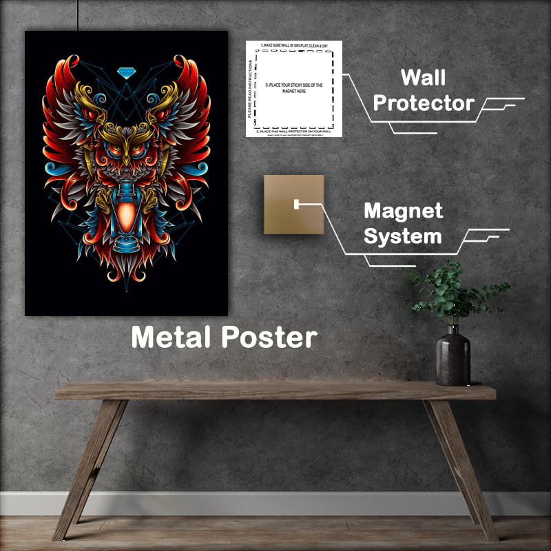 Buy Metal Poster : (I Am the Owl In Lightness)