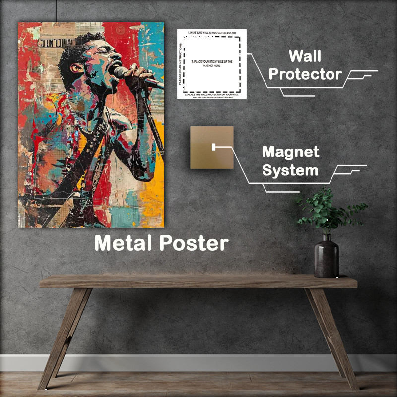 Buy Metal Poster : (We will rock you poster art by chris brown)