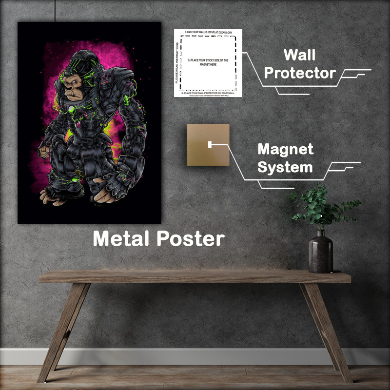 Buy : (Robo Gorilla Metal Poster)