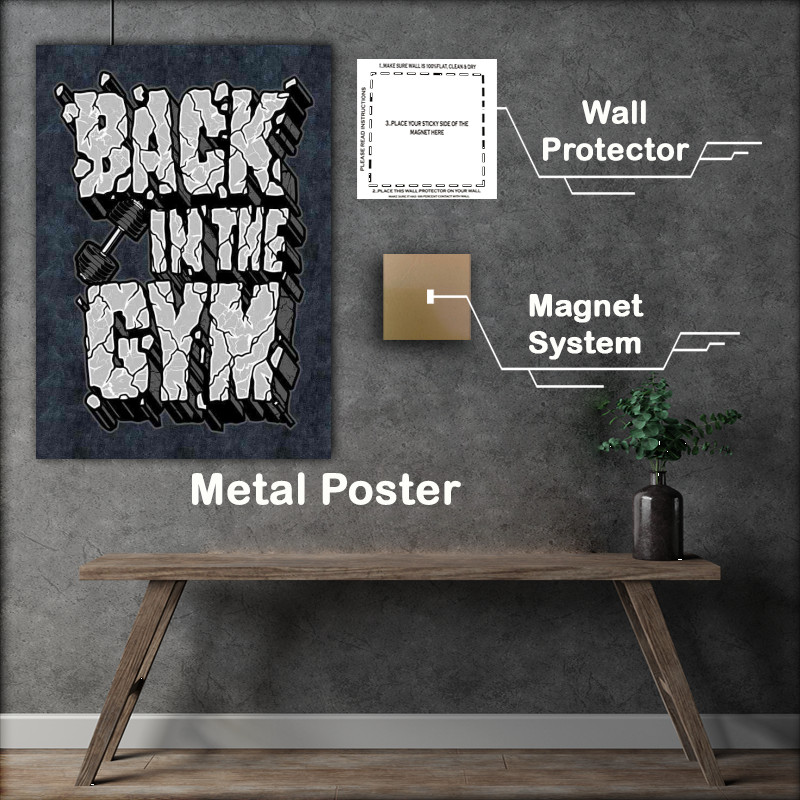 Buy Metal Poster : (Back in the gym grey)