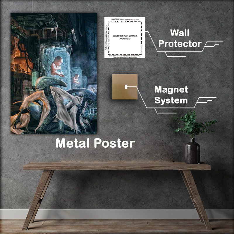 Buy Metal Poster : (Alien lab)