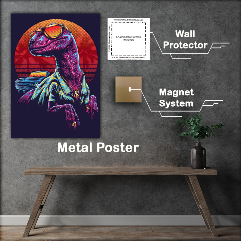 Buy 45-70 characters : (The Raptor Purple Metal Poster)