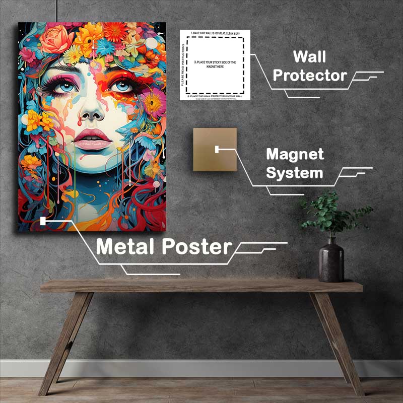 Buy Metal Poster : (Colorful Mindscapes amazingly vividly colored)