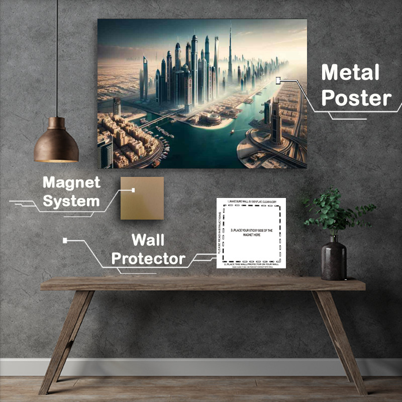 Buy Metal Poster : (Dubai Skylines & Culture)