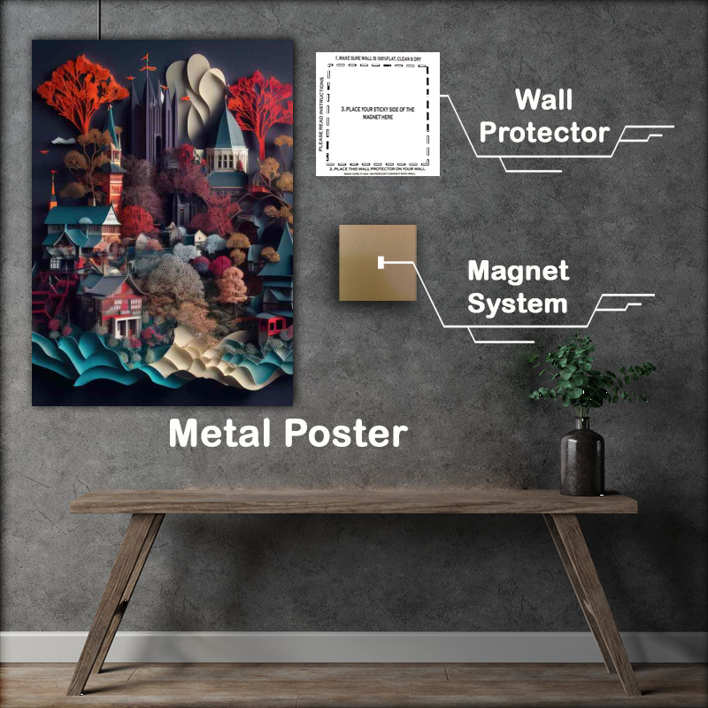 Buy Metal Poster : (Flowing Through Time The Legacy of Ancient River Cities)