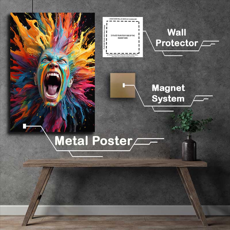 Buy Metal Poster : (Vibrant Visions rainbow)