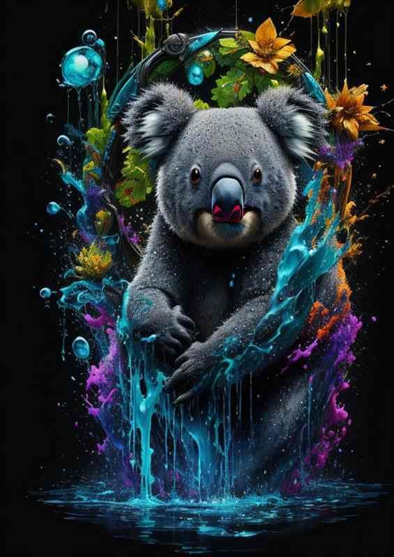 Buy Colorful Koala Kaleidoscope Splash Art Maste